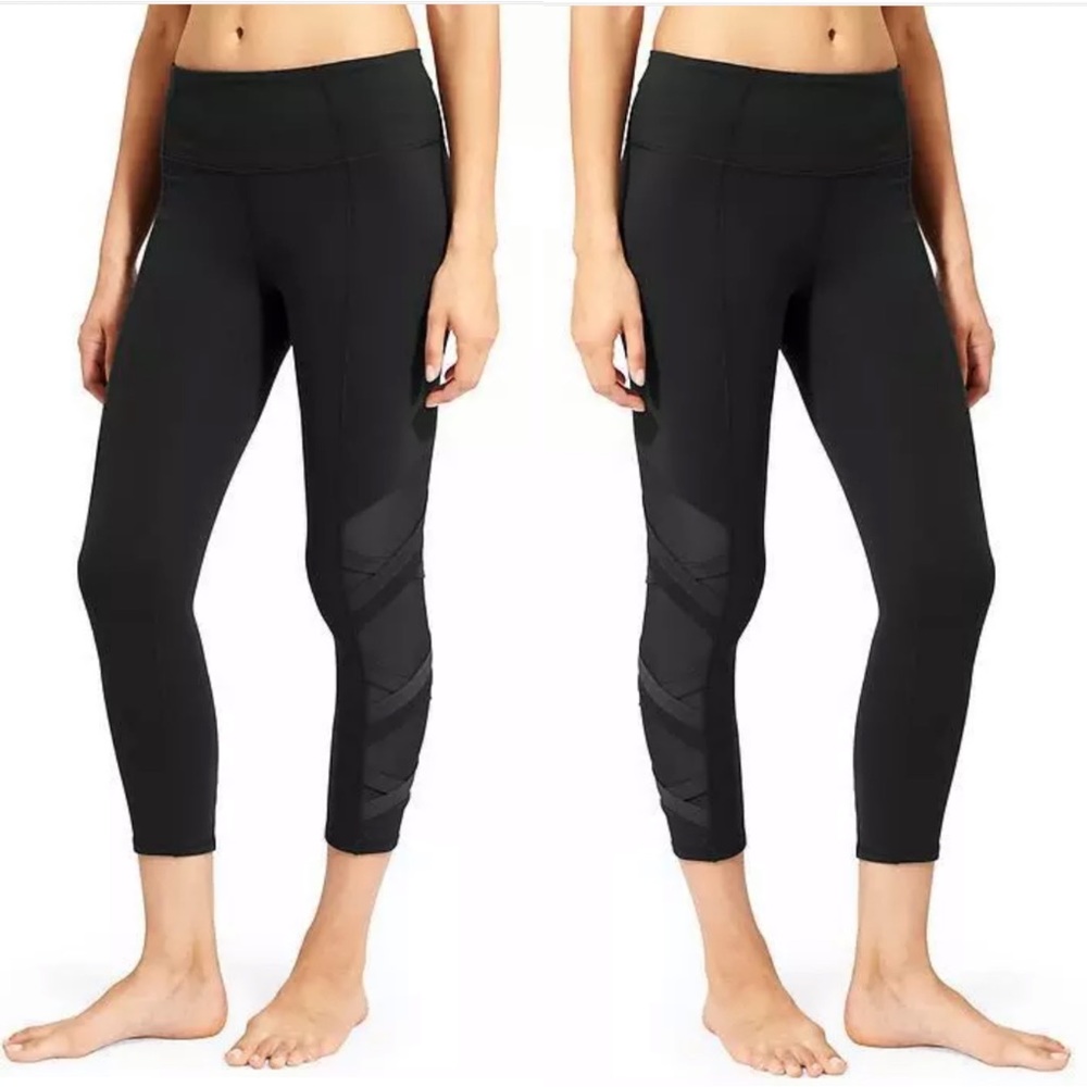 Athleta | Lattice Mesh Chaturanga Crop Pants